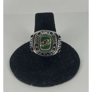 Phila Eagles Balfour Ring Sz 8 With Hologram Superbowl Champs 59 Discontinued